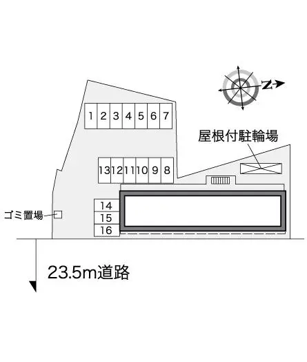 ★手数料０円★生駒市中菜畑 月極駐車場